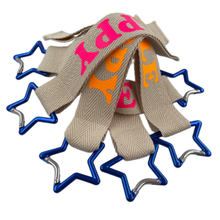 Load image into Gallery viewer, Bag and Keychain "HAPPY" in "NEONPINK"
