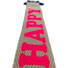 Load image into Gallery viewer, Bag and Keychain "HAPPY" in "NEONPINK"