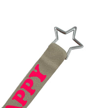 Load image into Gallery viewer, Bag and Keychain "HAPPY" in "NEONPINK"