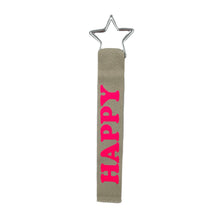 Load image into Gallery viewer, Bag and Keychain "HAPPY" in "NEONPINK"