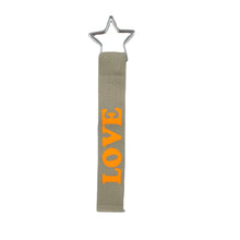 Load image into Gallery viewer, Bag and Keychain "LOVE" in "NEONORANGE"