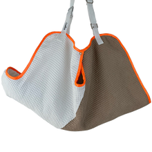 Lade das Bild in den Galerie-Viewer, LiveBag im Design &quot;WEIß NOUGAT - ORANGE&quot;
