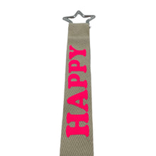 Load image into Gallery viewer, Bag and Keychain &quot;HAPPY&quot; in &quot;NEONPINK&quot;
